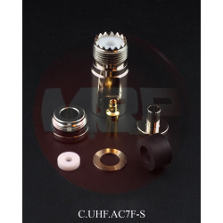 UHF Female SO-239 Connector for 7mm Cable