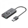 Vention CDRBB USB-A External Sound Card 3x 3.5mm Jack Black