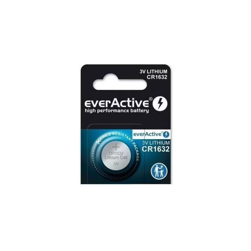 everActive CR1632 Pila de Litio CR1632 3V 140mAh