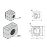 Pieffeci C1-006-PP Abraçadeira DIN 3015-1 Ø6mm