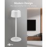 Goobay 77676 Lámpara Mesa LED Inalámbrica Blanca
