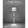 Goobay 77676 Lámpara Mesa LED Inalámbrica Blanca