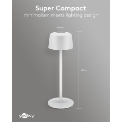 Goobay 77676 Lâmpada Mesa LED Sem Fios Branca