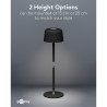 Goobay 77675 Lámpara Mesa LED Inalámbrica Negra