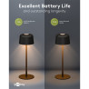 Goobay 77675 Lámpara Mesa LED Inalámbrica Negra