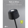 Goobay 77675 Lámpara Mesa LED Inalámbrica Negra