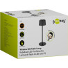 Goobay 77675 Lámpara Mesa LED Inalámbrica Negra