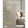 Goobay 77678 Lámpara Mesa LED Inalámbrica Beige