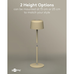 Goobay 77678 Beige Wireless LED Table Lamp