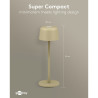 Goobay 77678 Lámpara Mesa LED Inalámbrica Beige