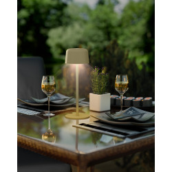 Goobay 77678 Lámpara Mesa LED Inalámbrica Beige