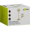 Goobay 77678 Lámpara Mesa LED Inalámbrica Beige