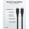 Goobay Cabo USB-C 1.5m Preto 60W 5Gbit/s