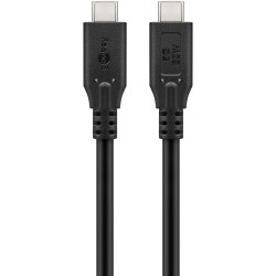 Goobay Cabo USB-C 1.5m Preto 60W 5Gbit/s