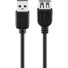 Goobay Cabo Extensão USB-A 0.6m Preto