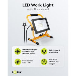 Goobay LED Work Light 50W 4250lm IP65