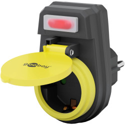 Goobay Adaptador Tomada IP44 com Interruptor