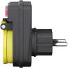 Goobay Adaptador Toma IP44 con Interruptor