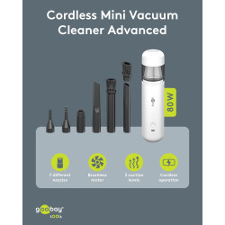 Goobay Mini Aspirador Bateria Advanced Branco