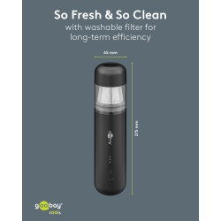 Goobay Mini Aspirador Superior Preto 120W