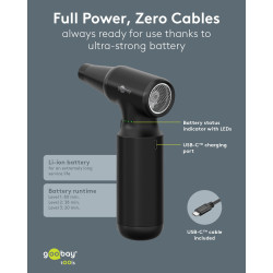 Goobay Soplador Aire Advanced Negro 100W
