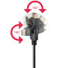 Goobay Cabo HDMI 360 3m 4K 60Hz 18Gbit