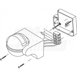 Sensor Movimento Infravermelhos 23-104 IP44