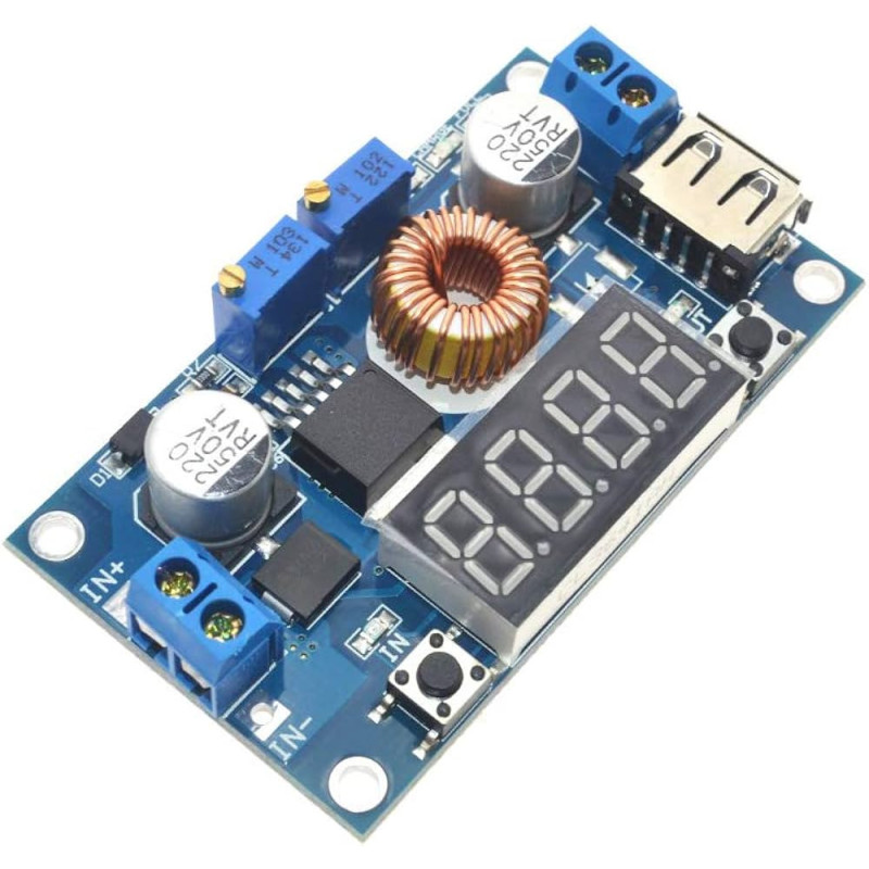 XL4015E Módulo Step-Down 5A 75W Display USB