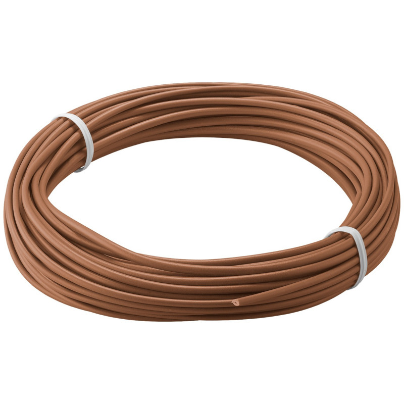 Goobay 55040 Stranded Copper Wire 0.14 mm2 Brown 10 m