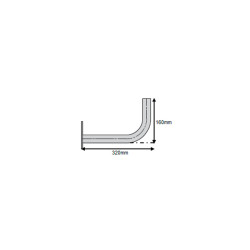 32 Silver Zinc-Plated Wall Mount – 32 mm