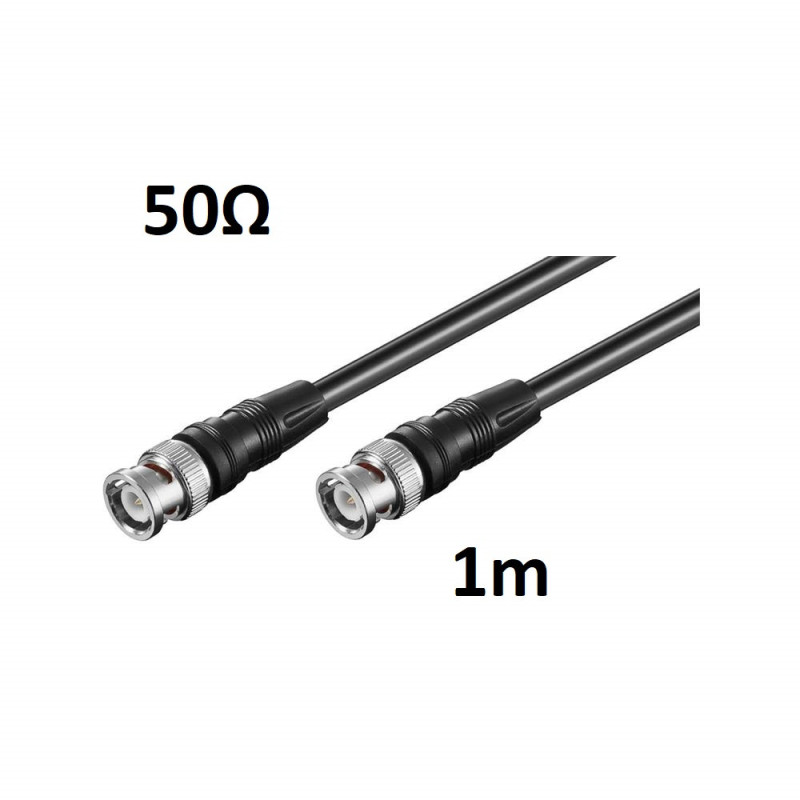 BNC Male–BNC Male RG58 50 Ω Cable 1 m