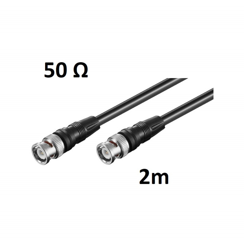 BNC Male–BNC Male RG58 50 Ω Cable 2 m