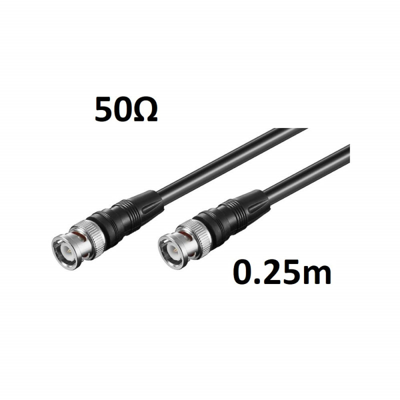 BNC Male–BNC Male RG58 50 Ω Cable 25 cm