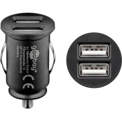 Cargador de Coche Goobay Dual USB-A 12 W 2,4 A