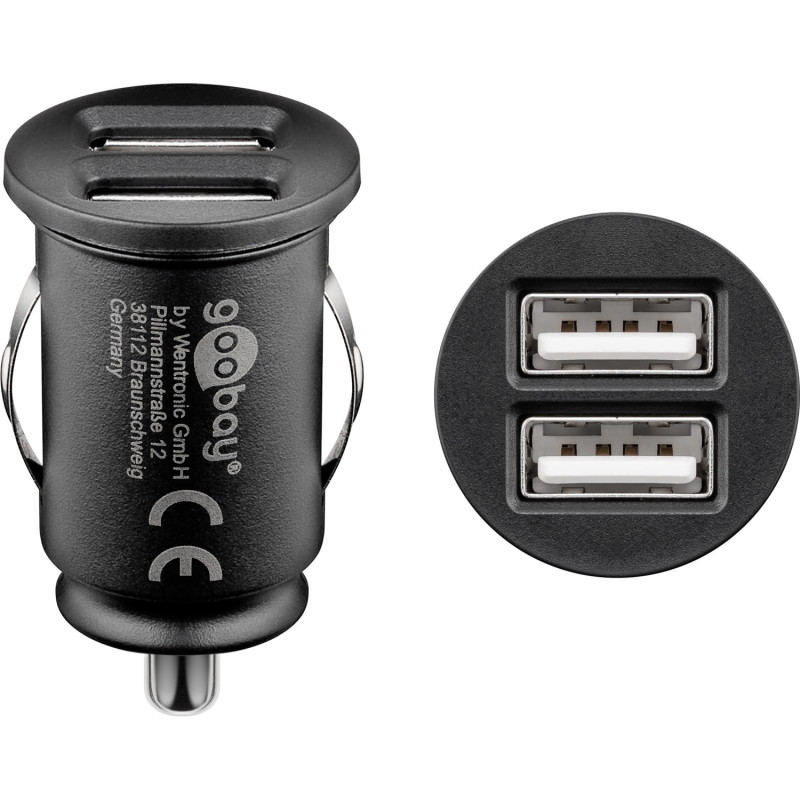 Goobay Dual USB-A 12 W 2.4 A Car Charger