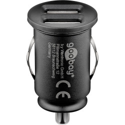 Carregador Auto Goobay Dual USB-A 12 W 2,4 A