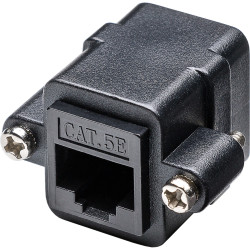 Acoplador RJ45 Goobay CAT 5e UTP com Flange