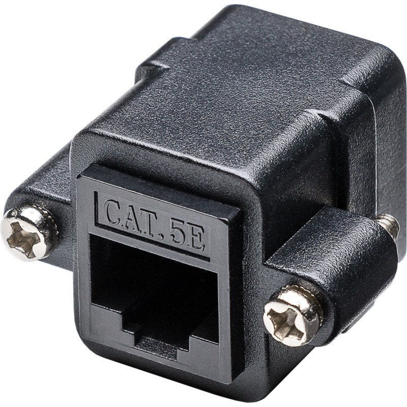 Acoplador RJ45 Goobay CAT 5e UTP com Flange