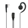 Microauricular Telecom MAU-CR-K-P Kenwood K1 con PTT
