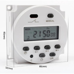 CN101A 12 VDC Digital Timer Switch 16 A