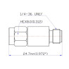 Atenuador SMA 30 dB 2 W DC–8 GHz QAXIAL