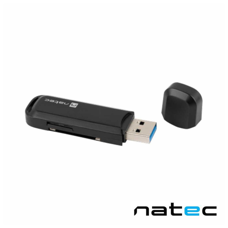 Lector de Tarjetas Natec Scarab 2 USB 3.0 SD y microSD