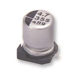 Condensador Electrolítico SMD 10uF, 25v, 5mm, 85º