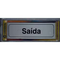(Saida) de plástico Etiqueta 17x5.5mm