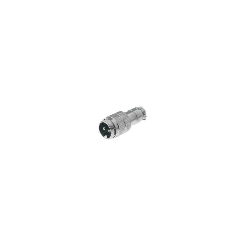 microphone plug male 2-pin cable