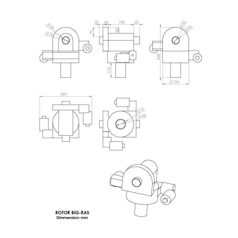 ROTOR BIG-RAS Horiz./Vert. (SPID)