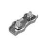 Sujetacables chapa doble  8mm  (M8) INOX