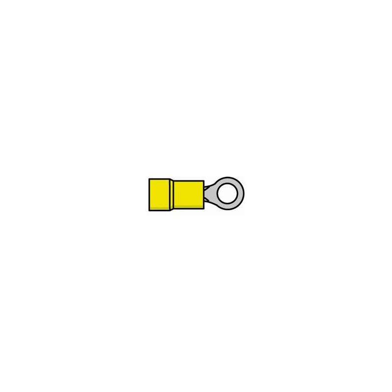 Terminal de ojal aislado amarillo (4.0-6.0mm²) Ø4.3mm
