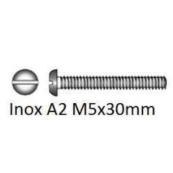 Screw Cylindrical head DIN 84 Stainless steel A2 slot M5x30mm