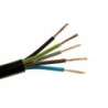 Stranded electric cable round  FVV 5x1.5mm² Black - H05VV-F 5G1.5